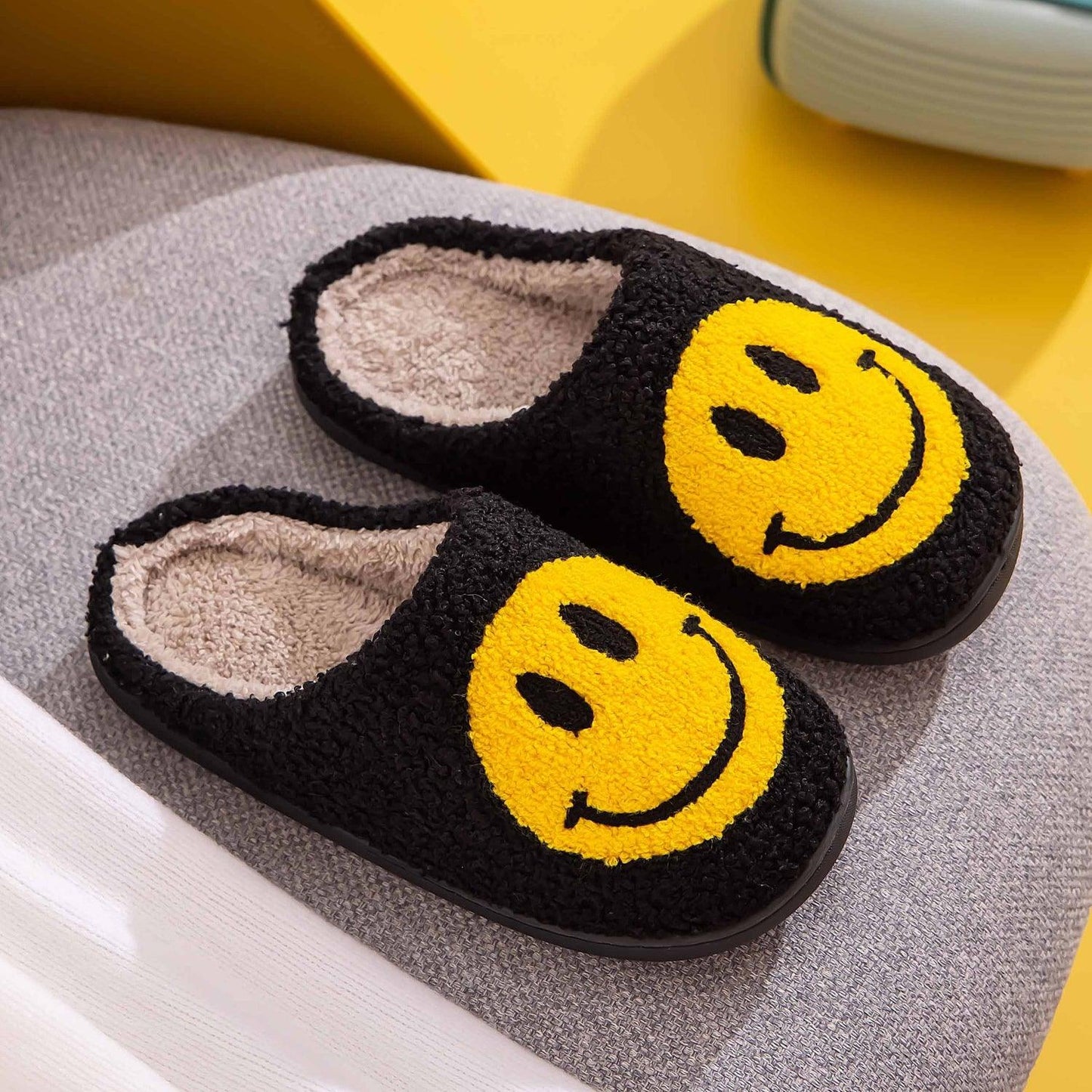 Melody Smiley Face Slippers Carauana Store