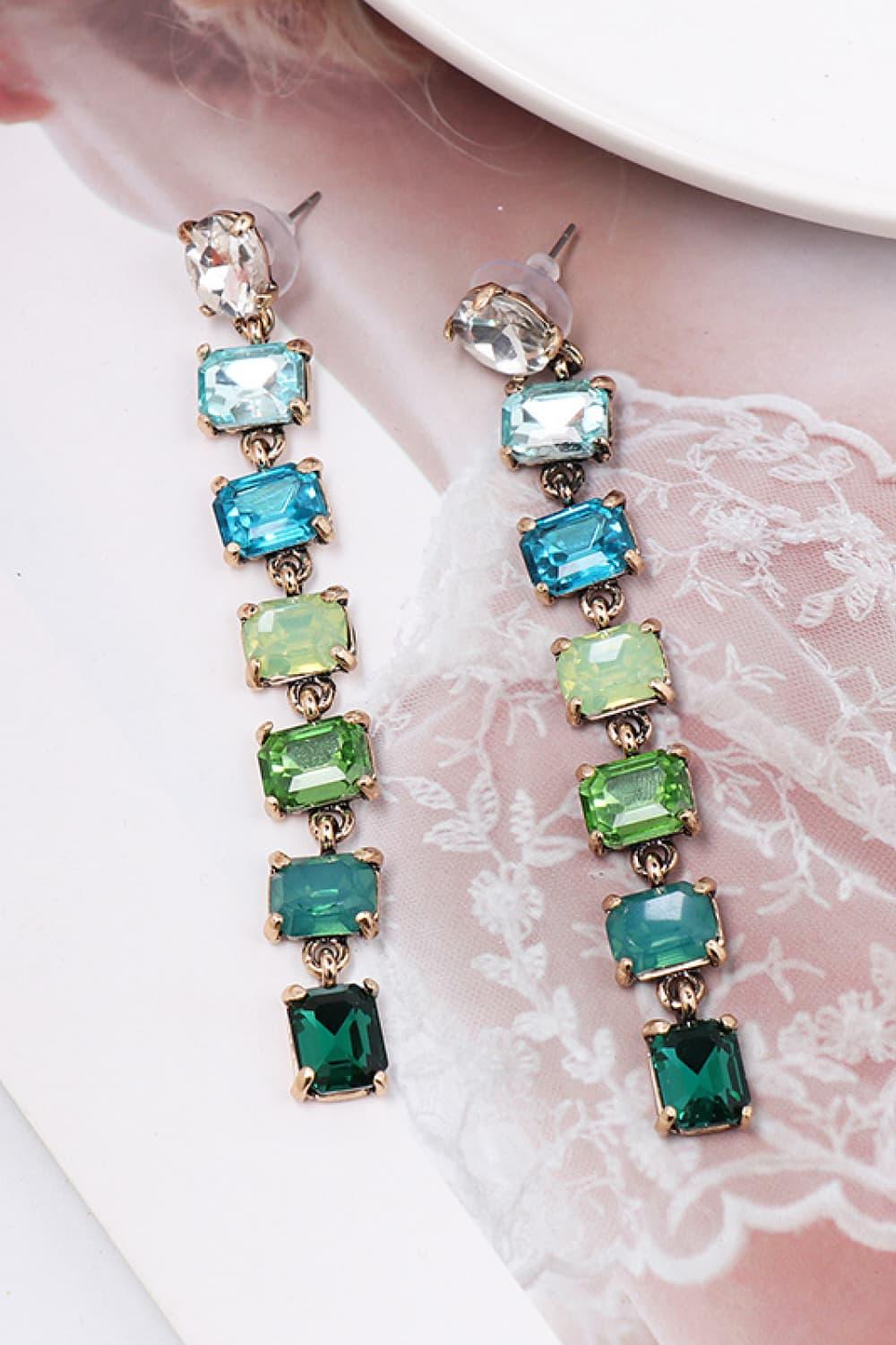 Geometrical Shape Resin Dangle Earrings Carauana Store