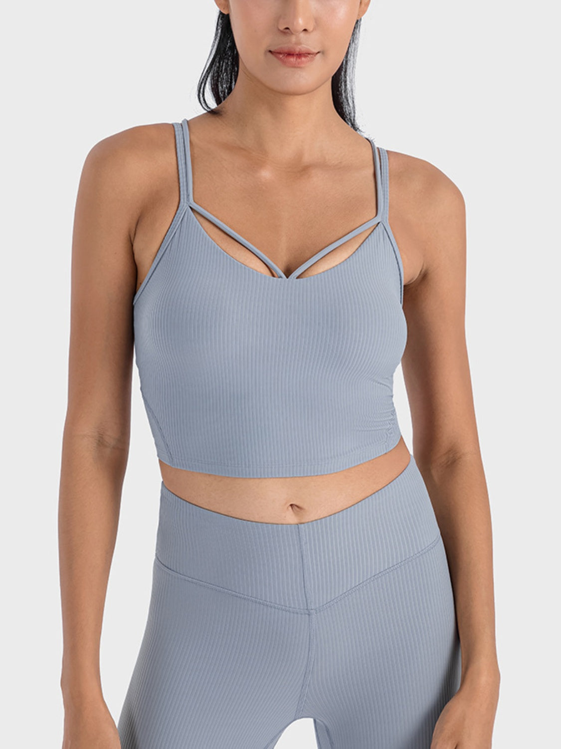 Millennia Double Strap Ribbed Sports Cami Carauana Store