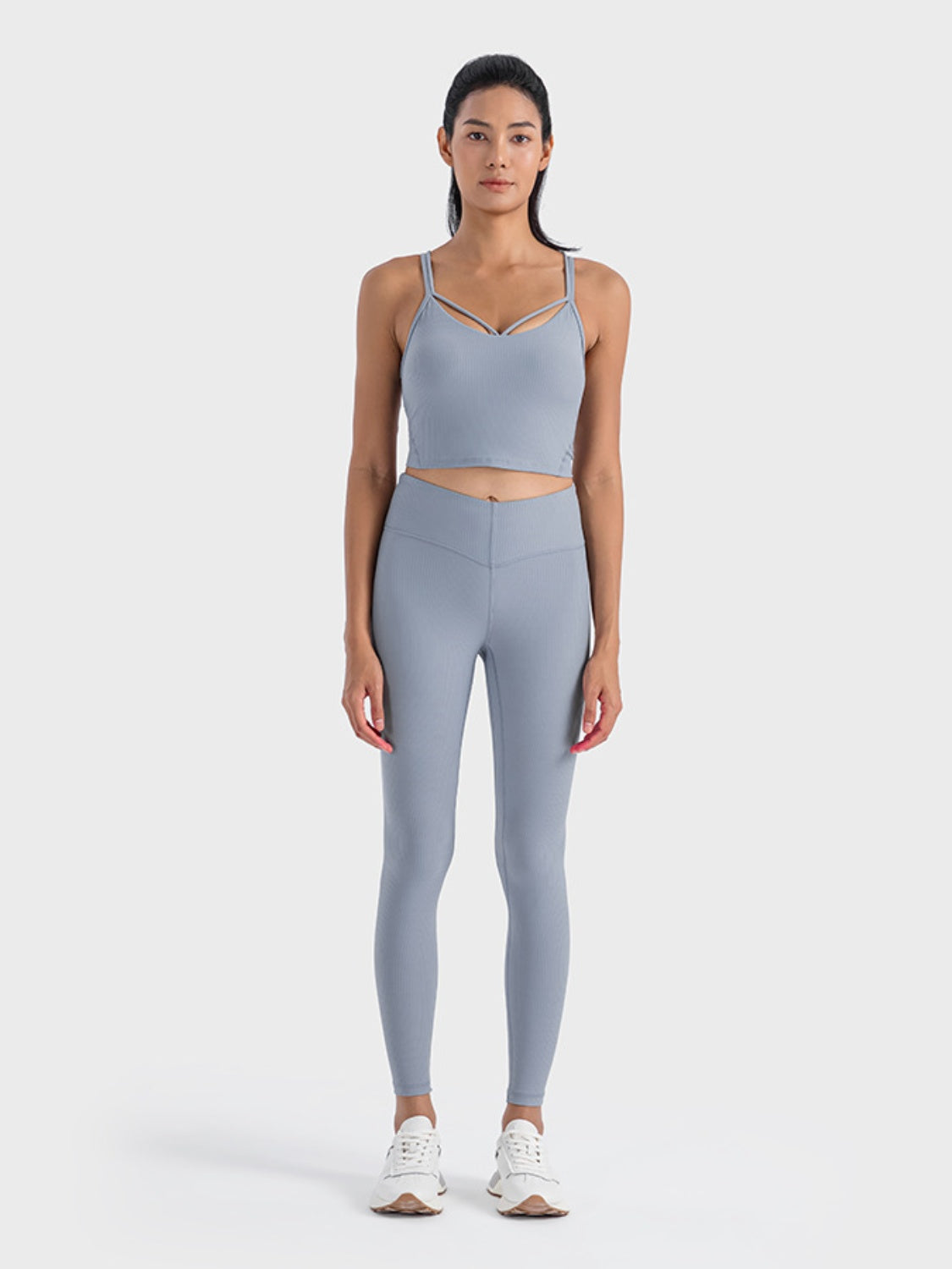 Millennia Double Strap Ribbed Sports Cami Carauana Store