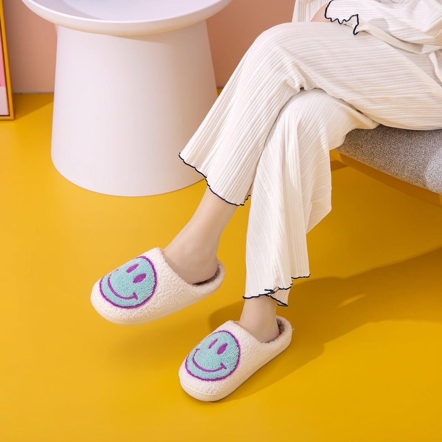 Melody Smiley Face Slippers Carauana Store