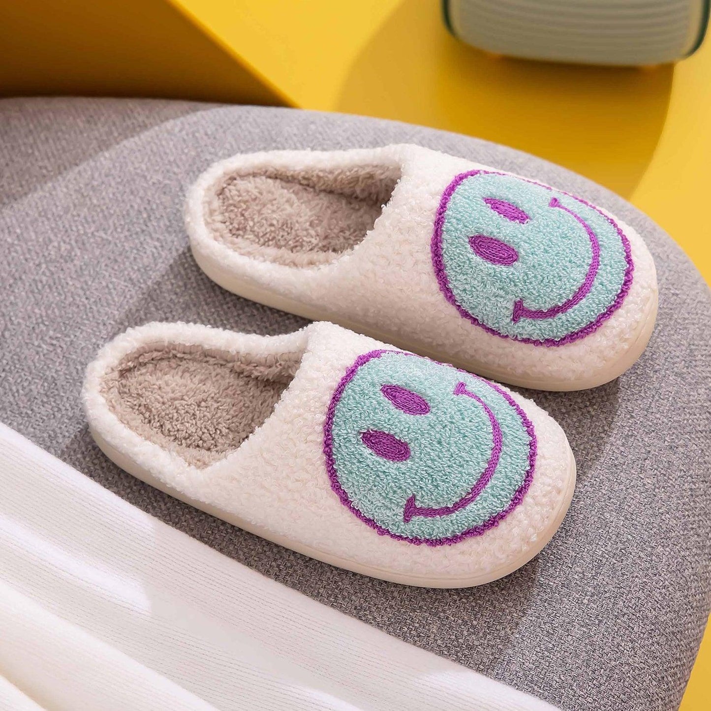 Melody Smiley Face Slippers Carauana Store