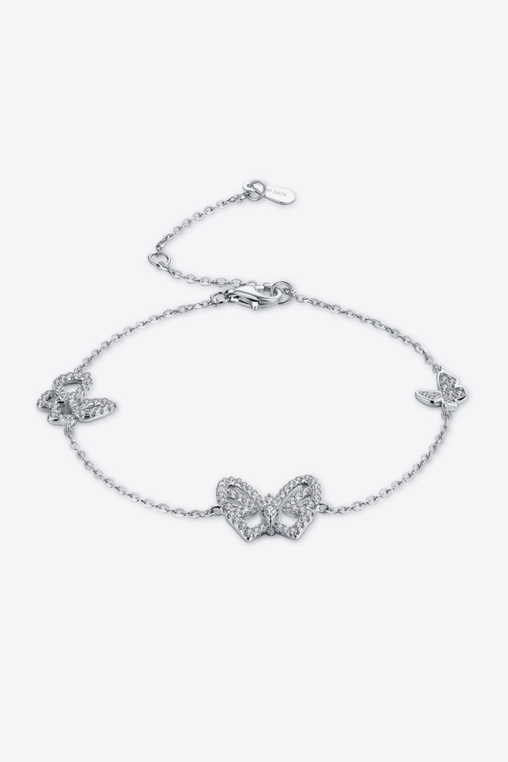Moissanite Butterfly Shape Bracelet Carauana Store