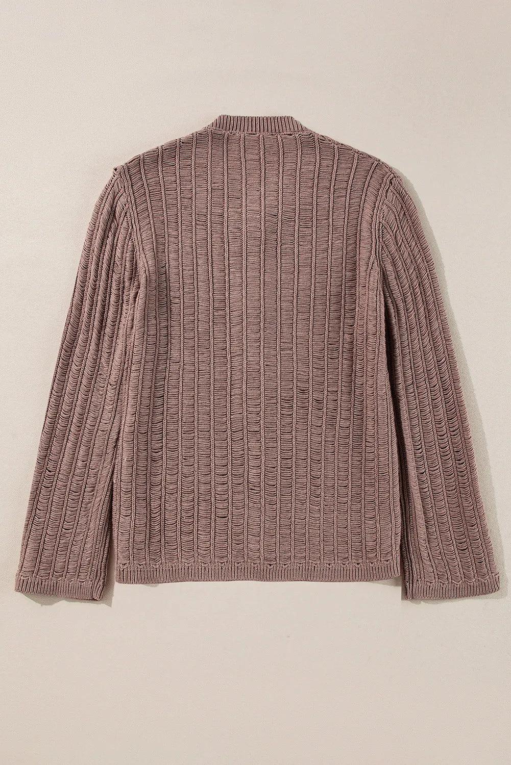 Button Up Long Sleeve Cardigan Carauana Store