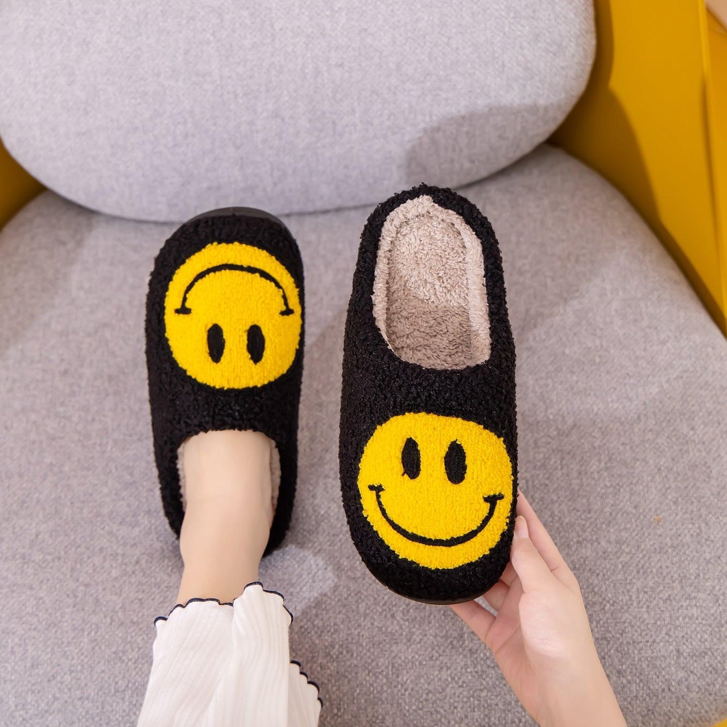 Melody Smiley Face Slippers Carauana Store