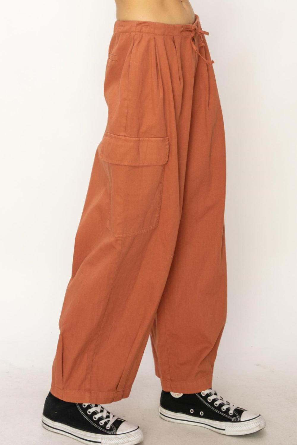 HYFVE Drawstring Cargo Wide Leg Pants Carauana Store