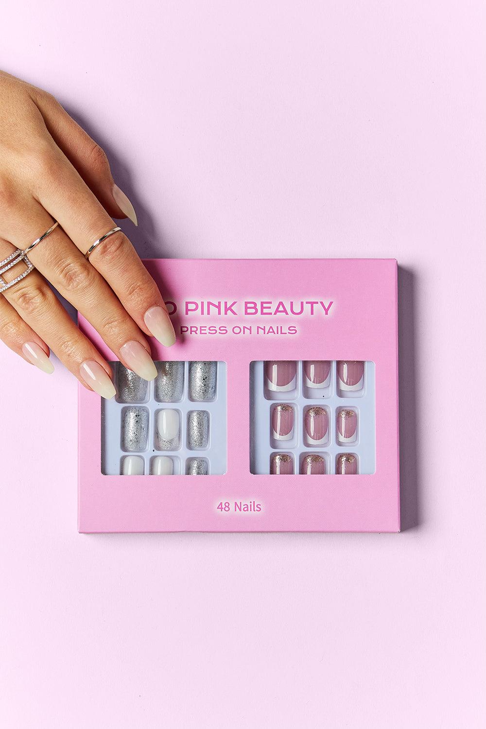 SO PINK BEAUTY Press On Nails 2 Packs Carauana Store