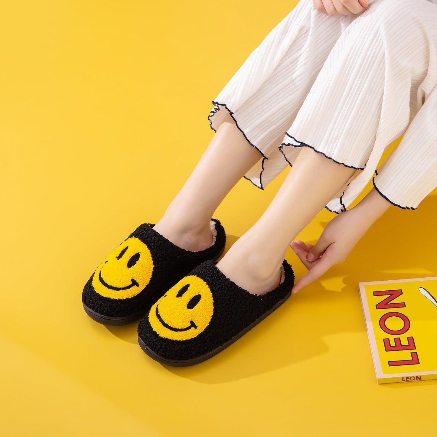 Melody Smiley Face Slippers Carauana Store
