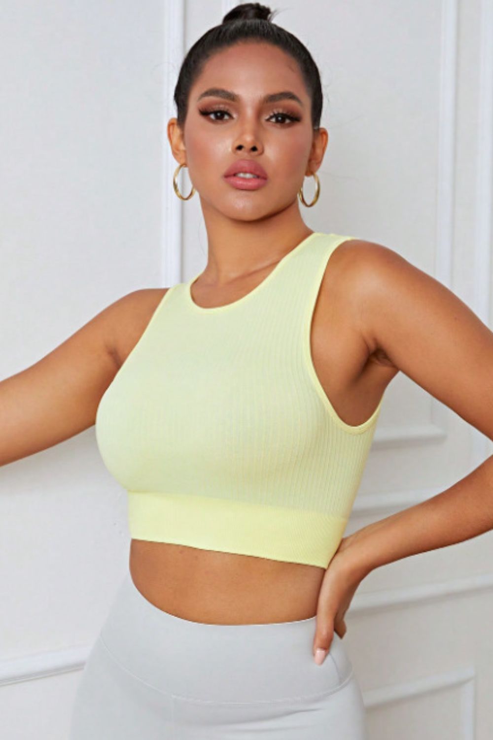 Round Neck Long Active Bra Carauana Store