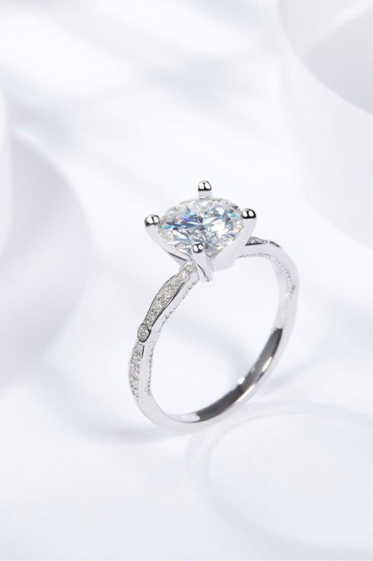 1.5 Carat Moissanite Side Stone Ring Carauana Store