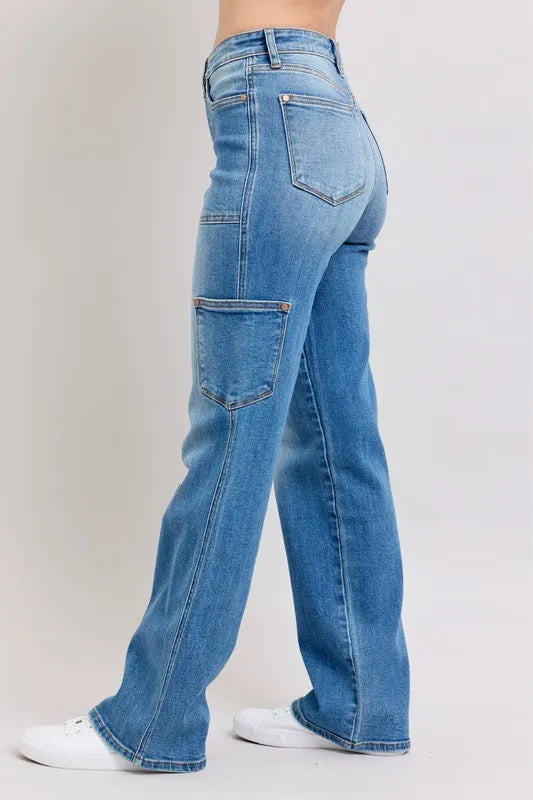 Judy Blue Full Size High Waist 90's Straight Jeans Plus Size Carauana Store