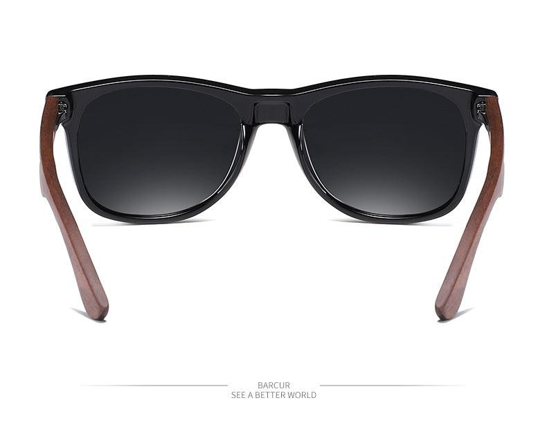 BARCUR Sunglasses Anti Blue Night Vision Mirror Free Wood Box Carauana Store