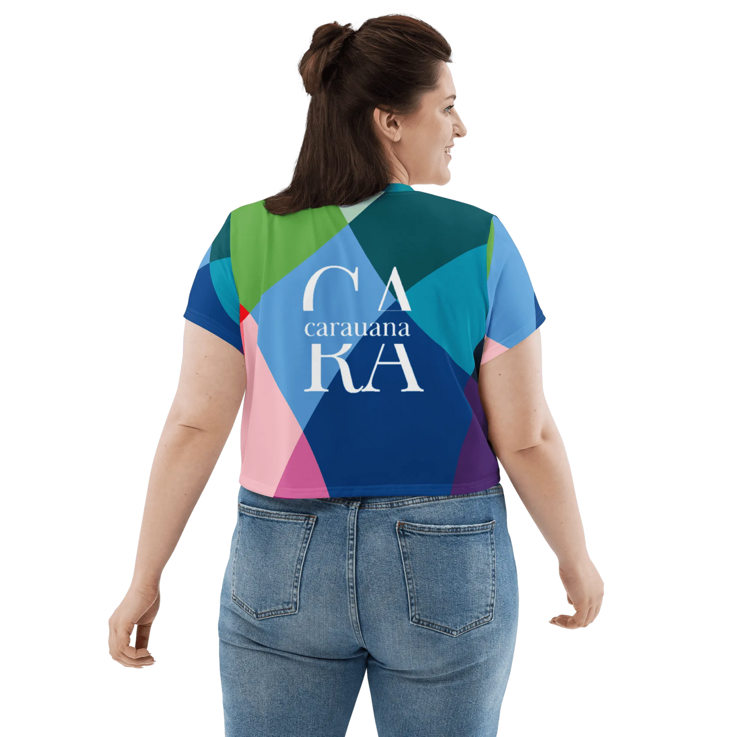 Carauana Crop Tee Blue