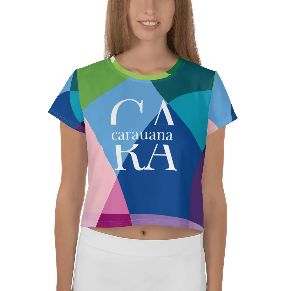 Carauana Crop Tee Blue Carauana Store