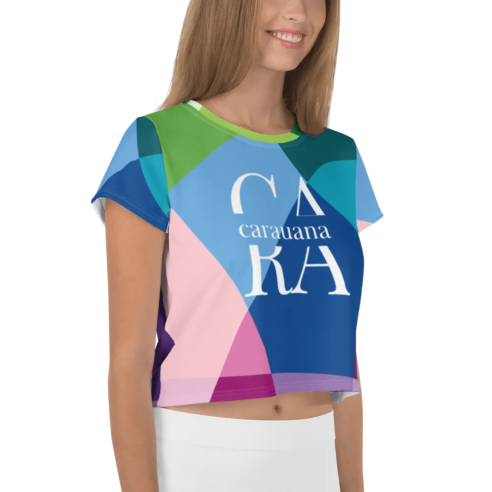 Carauana Crop Tee Blue