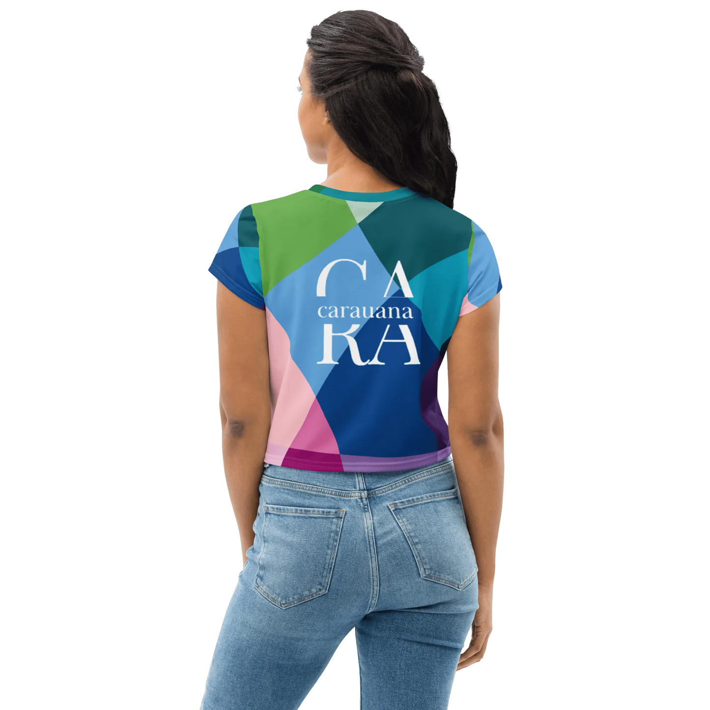 Carauana Crop Tee Blue