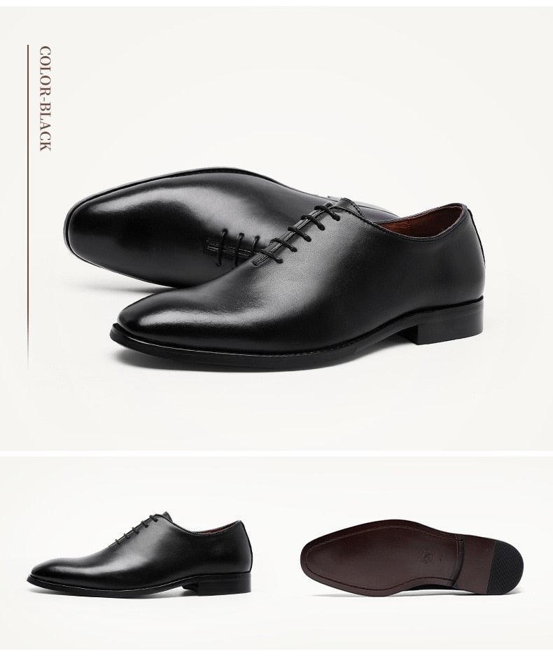 DESAI Men Business Dress Soft Genuine Leather Fashion Mens Comfortable Oxford Shoes Carauana Store