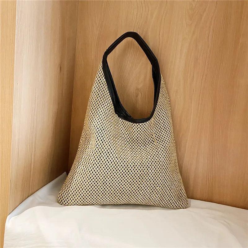 Vintage Summer Women Durable Weave Straw Beach Bags Carauana Store