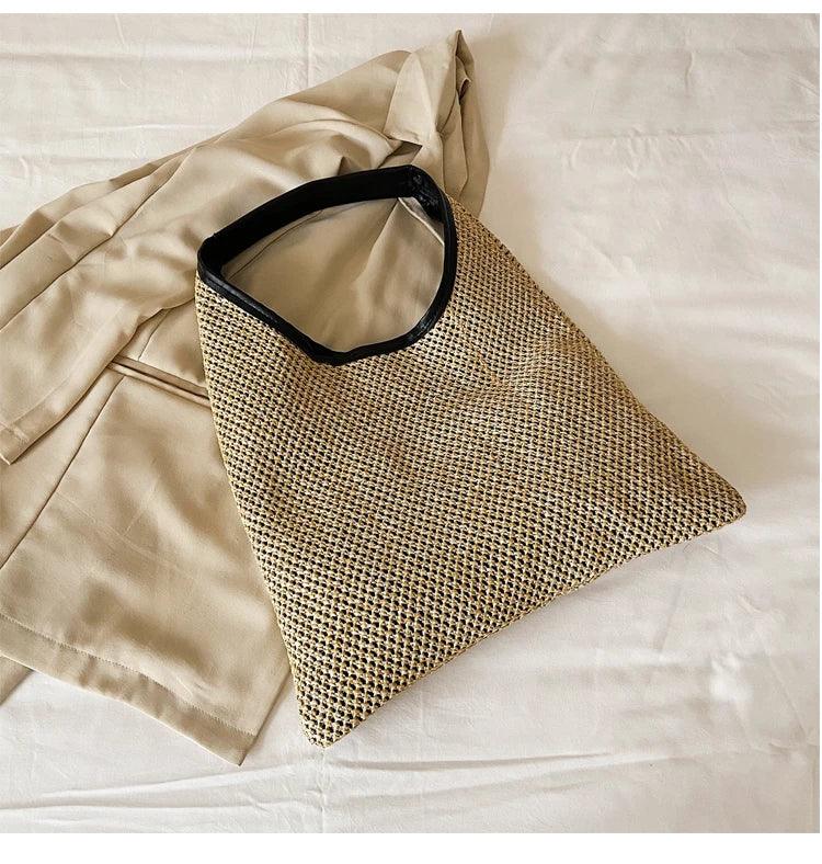 Vintage Summer Women Durable Weave Straw Beach Bags Carauana Store