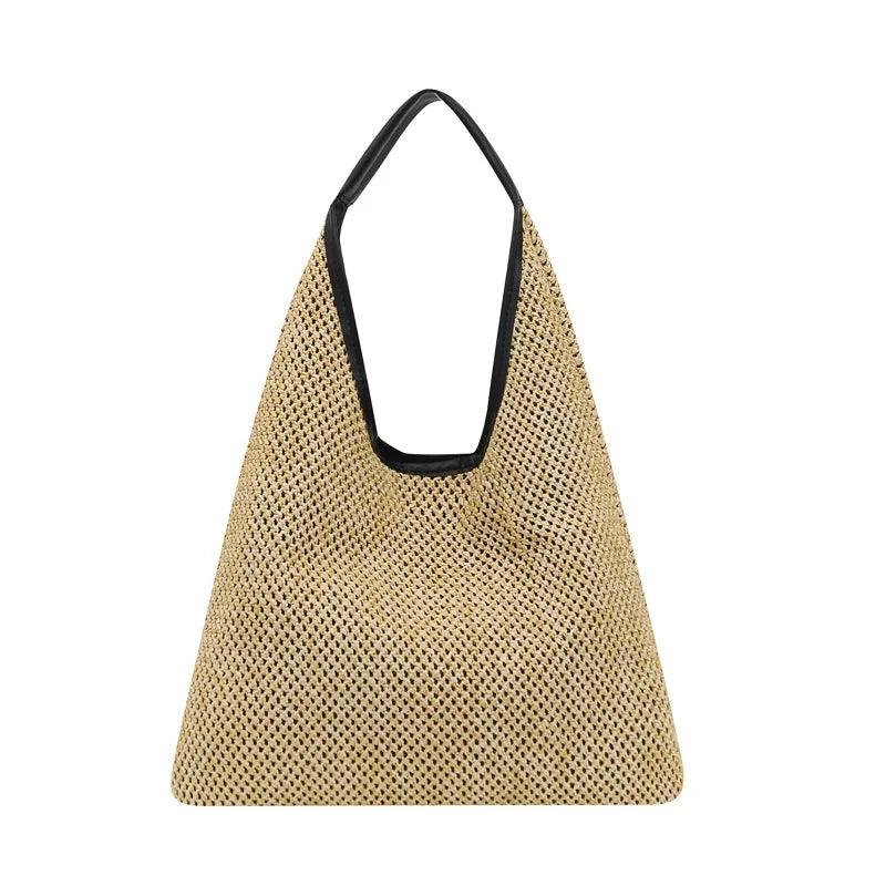 Vintage Summer Women Durable Weave Straw Beach Bags Carauana Store