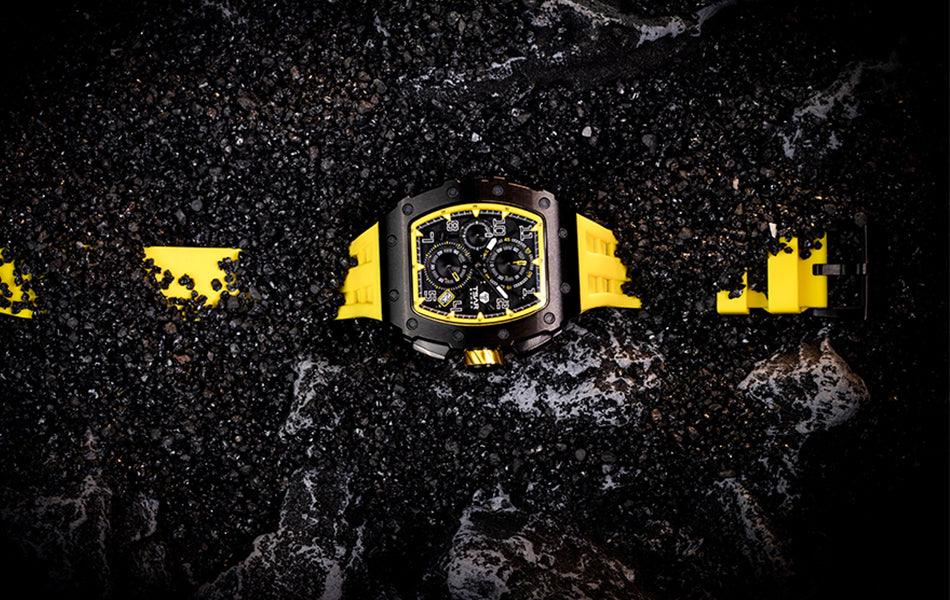 TSAR BOMBA Luxury Tonneau Clock 50M Waterproof Stainless Steel Carauana Store