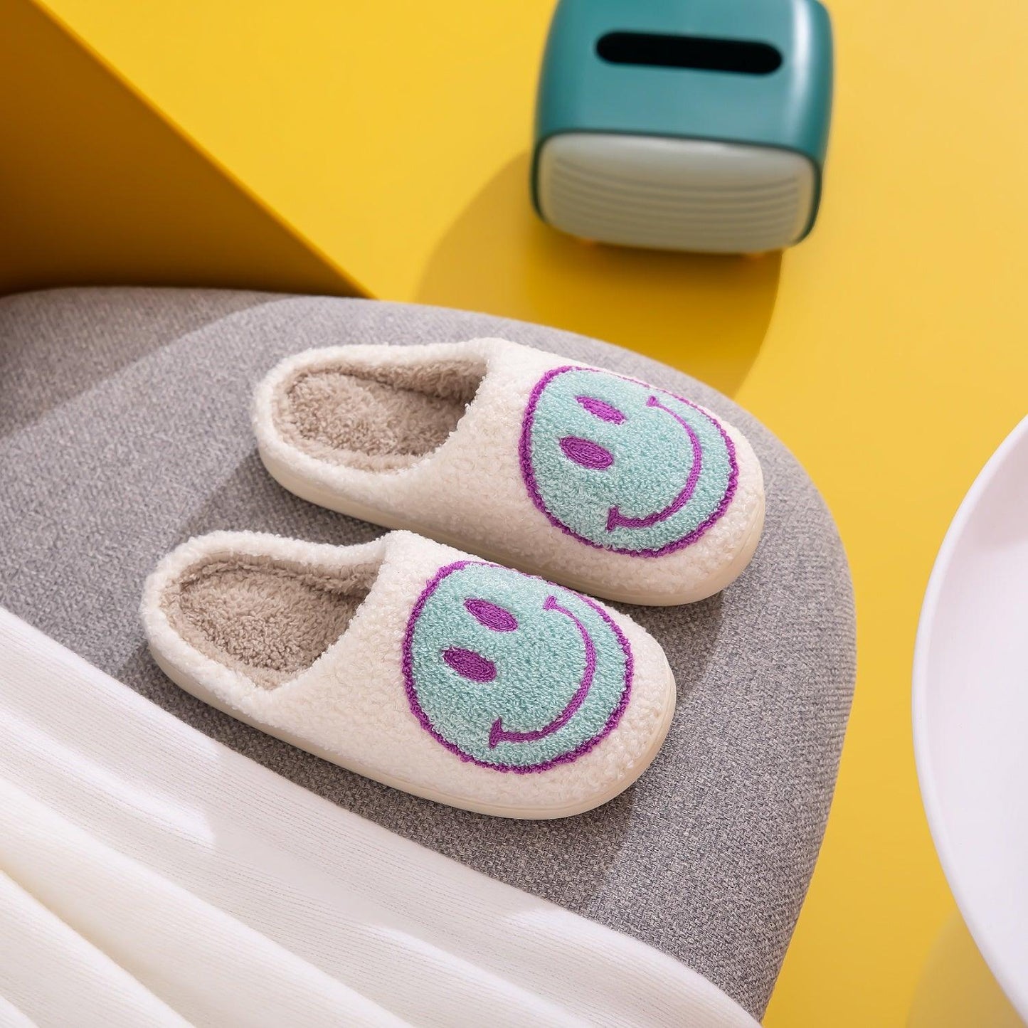 Melody Smiley Face Slippers Carauana Store