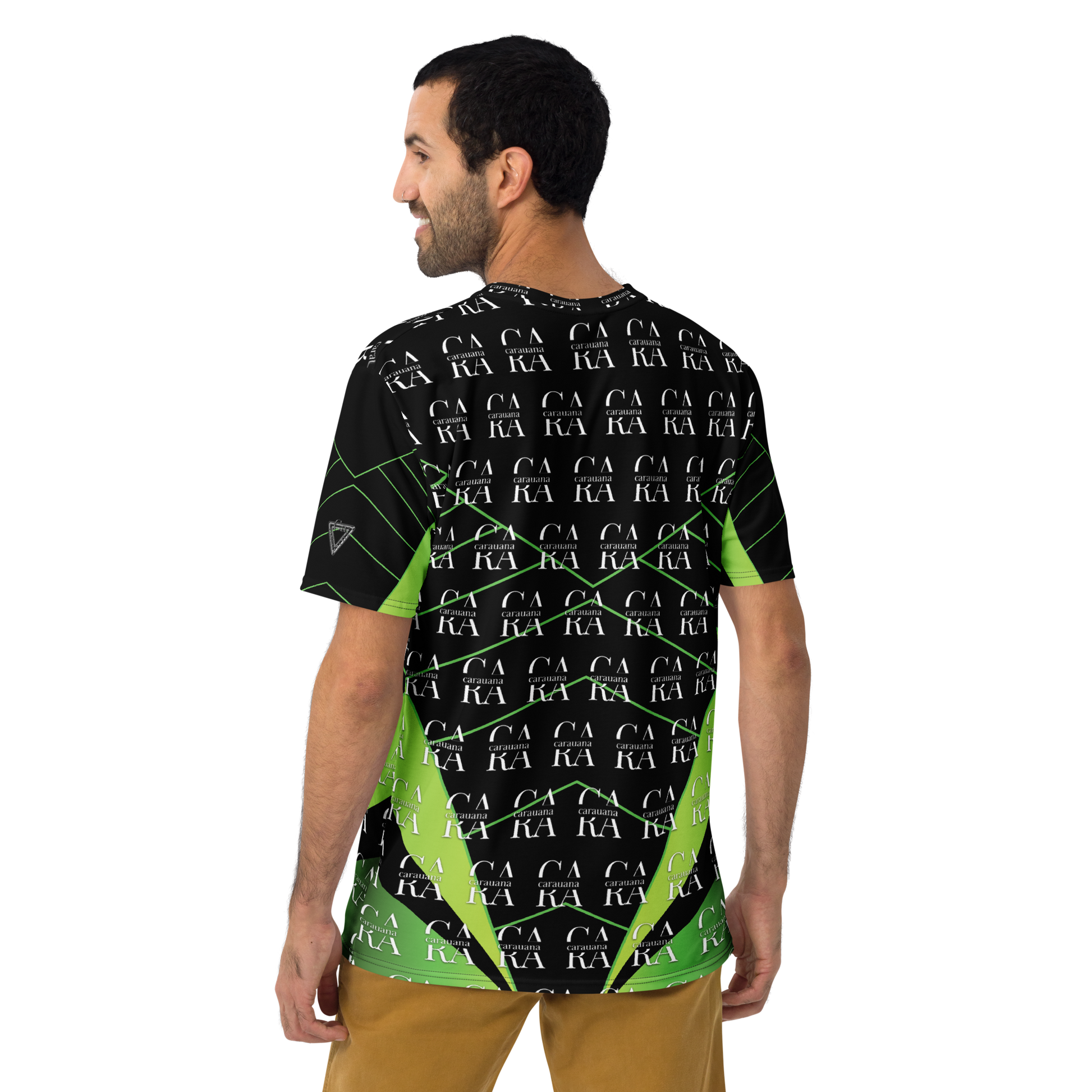 CaRaUaNa Men's t-shirt black Green Carauana Store