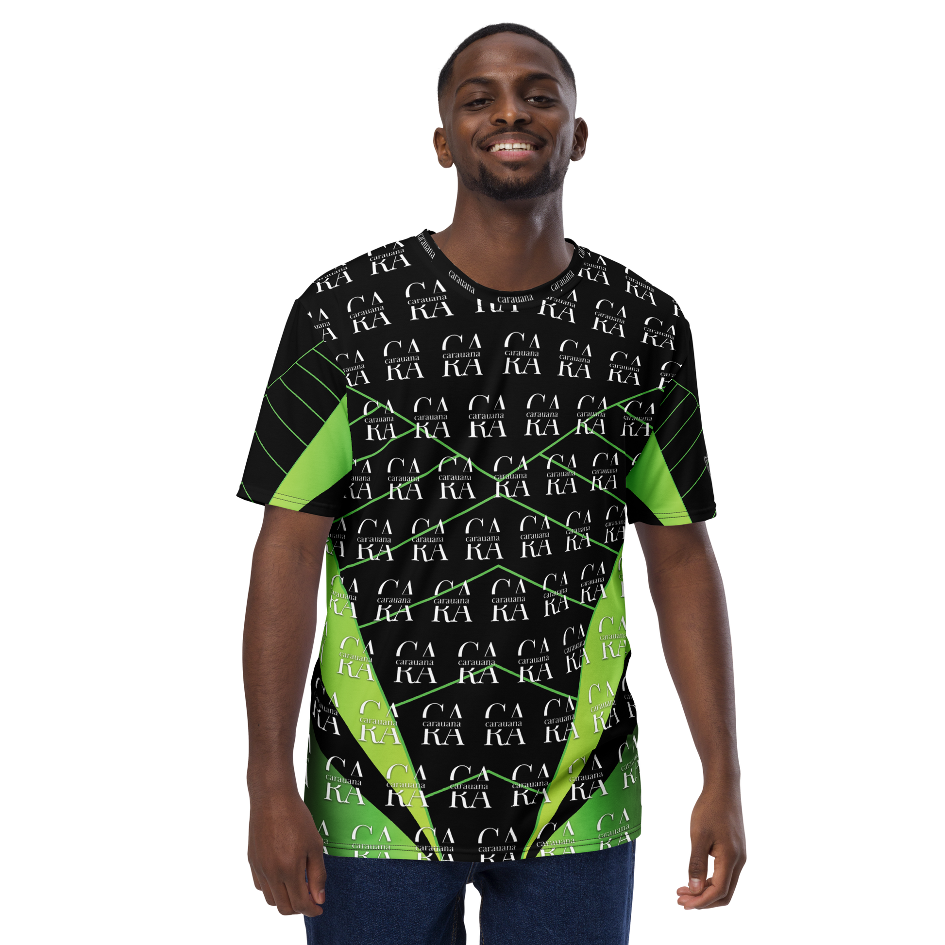 CaRaUaNa Men's t-shirt black Green Carauana Store