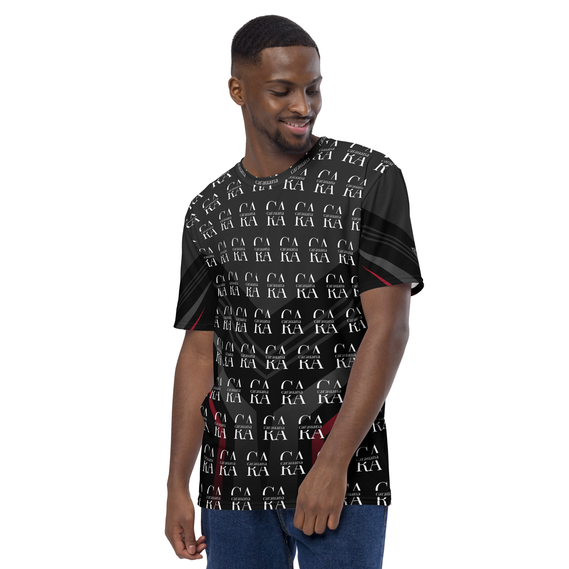 CaRaUaNa Men's t-shirt black Elegant Carauana Store