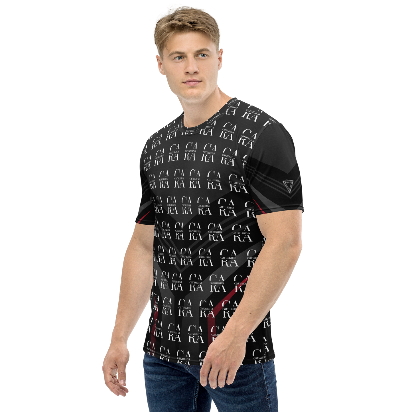 CaRaUaNa Men's t-shirt black Elegant Carauana Store