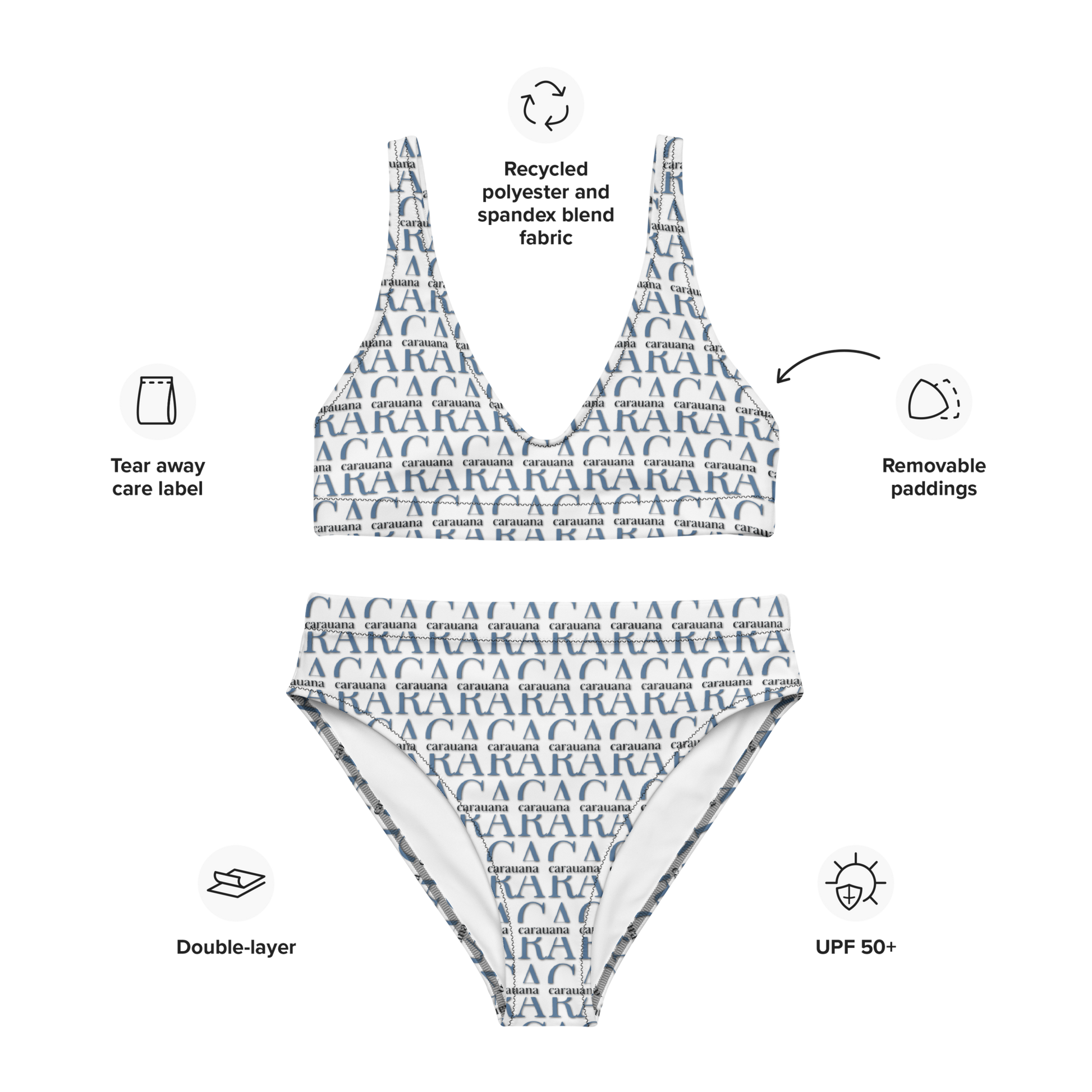 Original CaRaUaNa Costume Sets White Blue Carauana Store