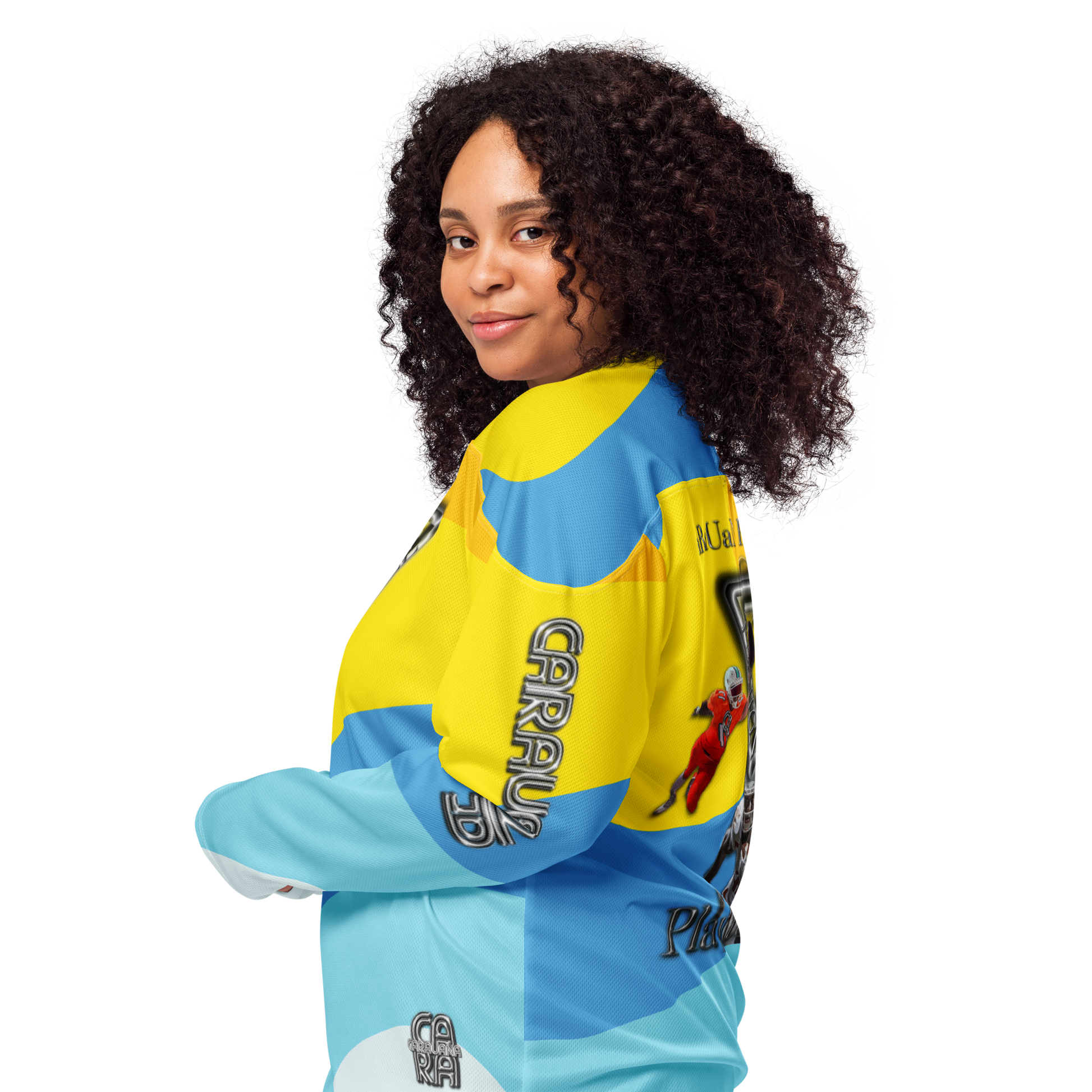 ๐ CaRaUaNa American Football Sweatshirt โ Yellow Edition Carauana Store