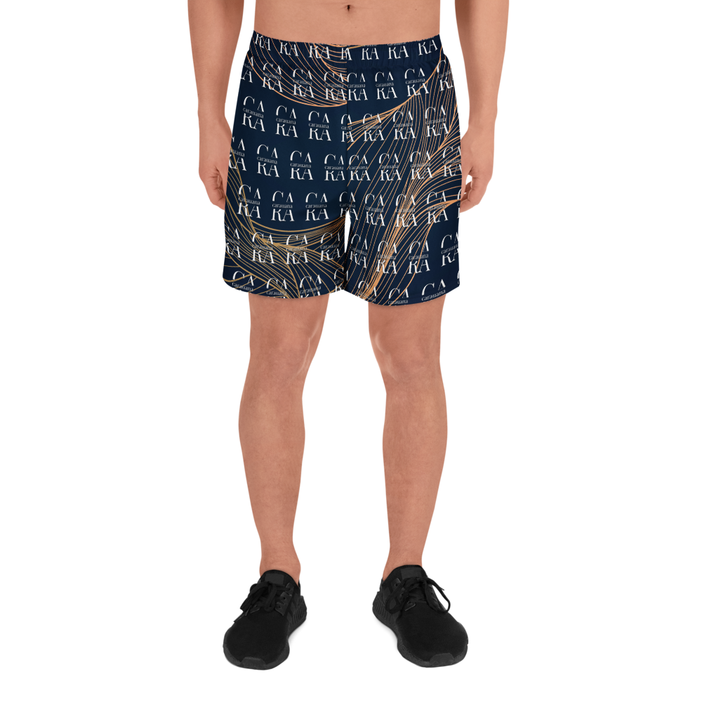CaRaUaNa Athletic Shorts Unisex blue gold Carauana Store