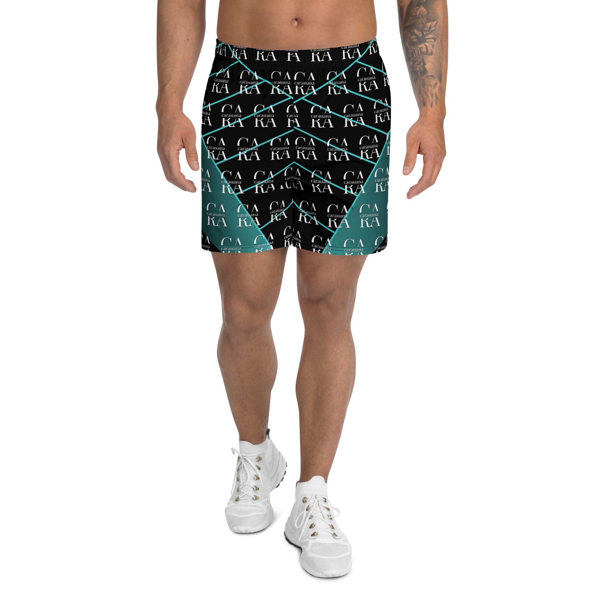 CaRaUaNa Athletic Shorts Unisex Green Famous Carauana Store