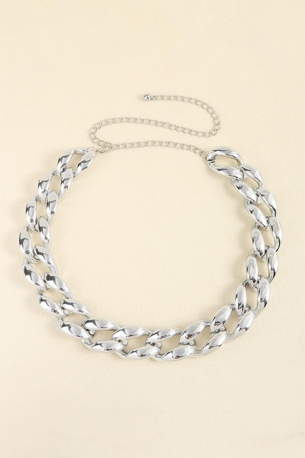 1.2" Width Acrylic Curb Chain Belt Carauana Store