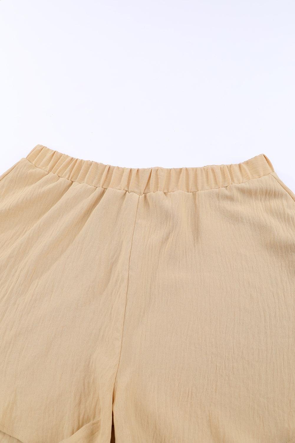 Layered Elastic Waist Shorts Carauana Store
