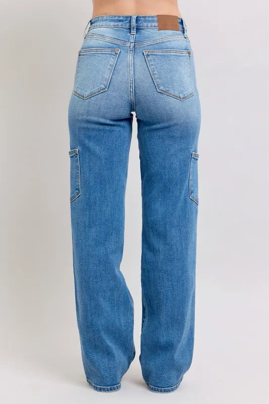 Judy Blue Full Size High Waist 90's Straight Jeans Plus Size Carauana Store