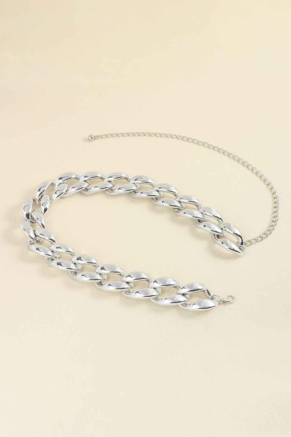 1.2" Width Acrylic Curb Chain Belt Carauana Store
