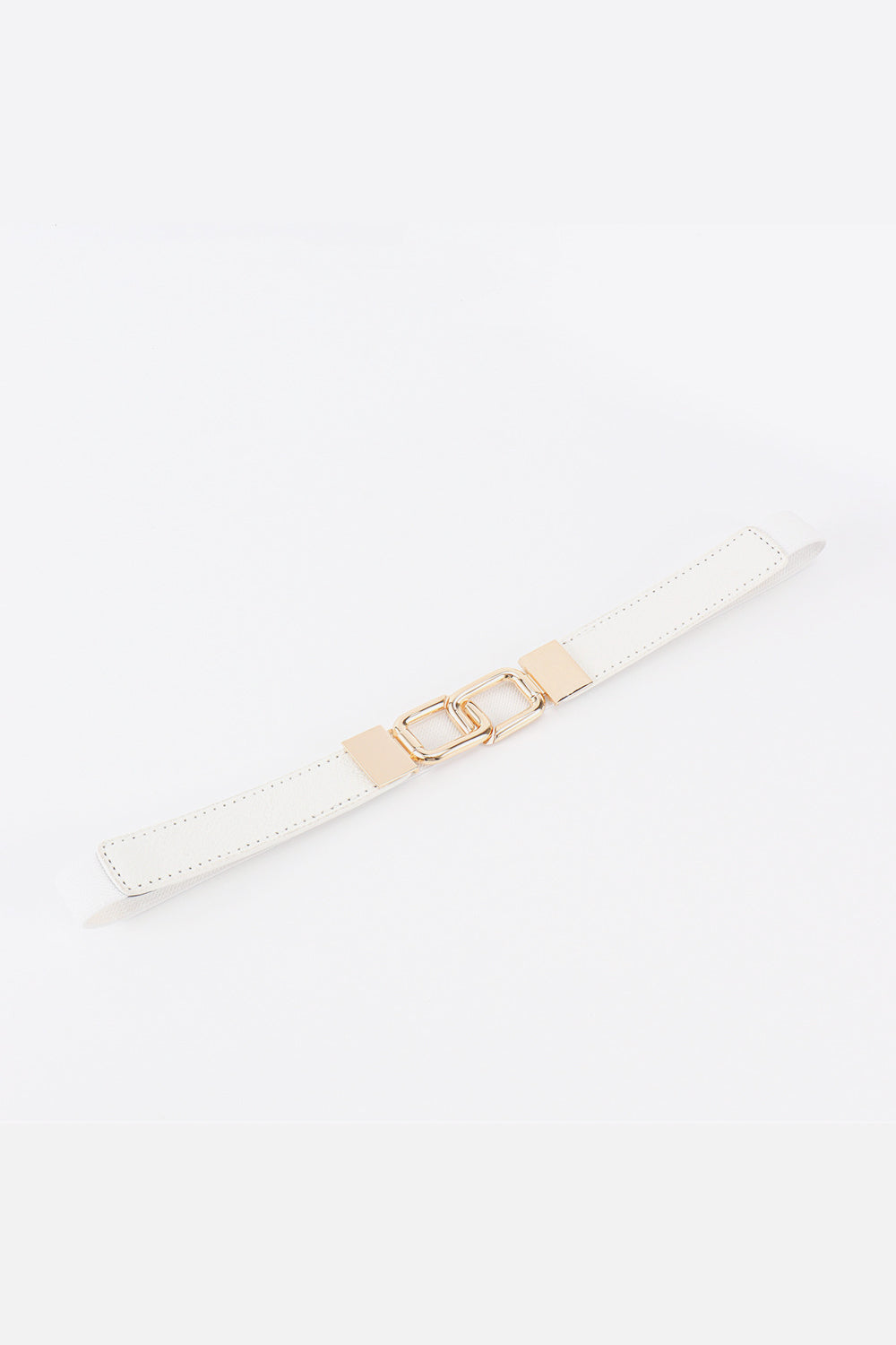 Geometric Double Buckle Elastic Belt Carauana Store