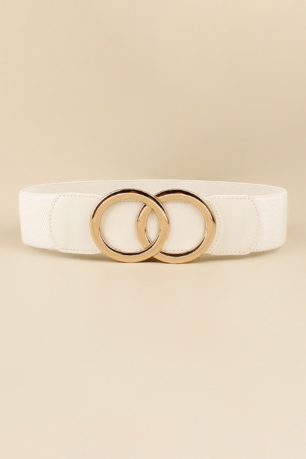 Zinc Alloy Buckle Elastic PU Belt Carauana Store