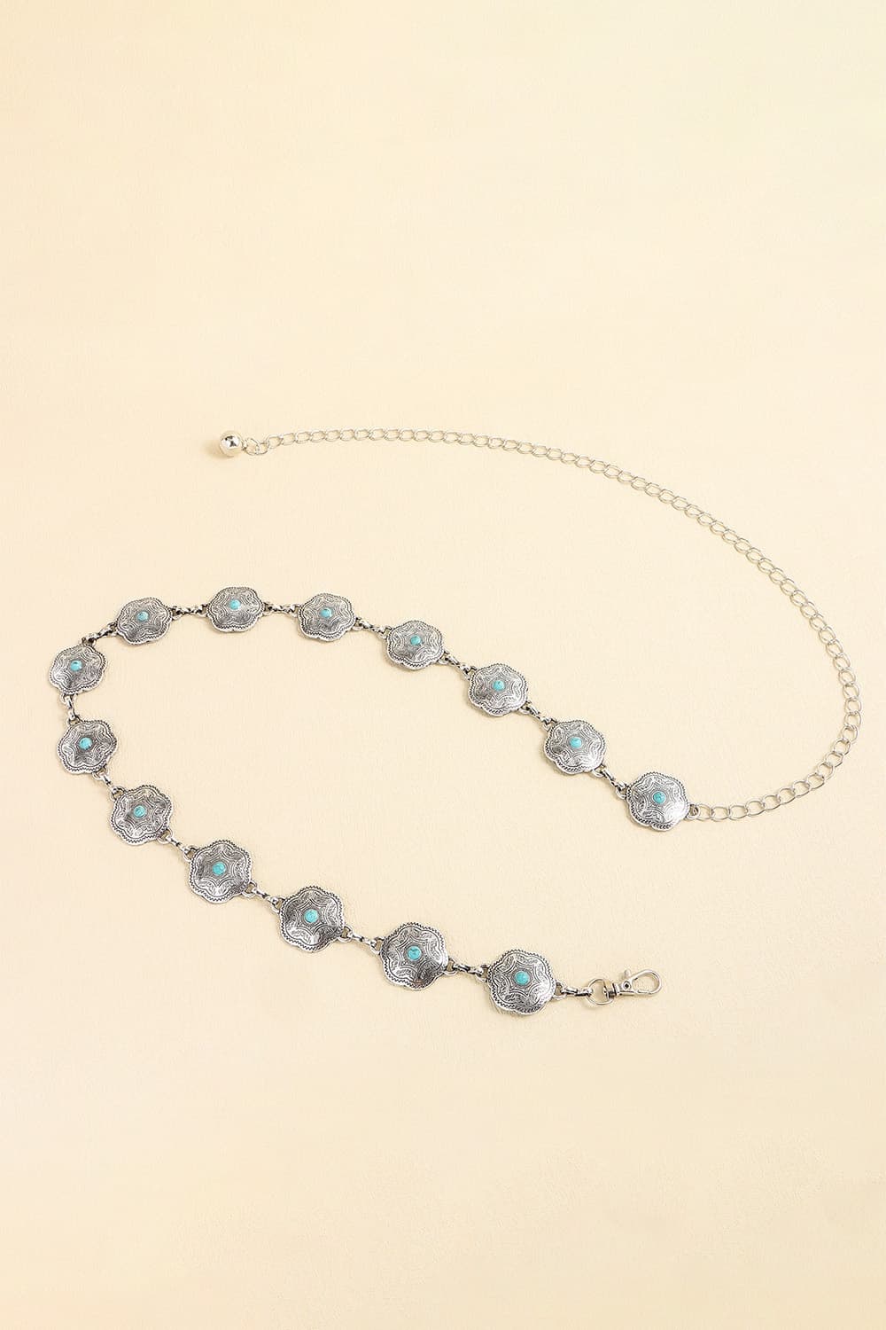 Vintage Turquoise Alloy Belt Carauana Store