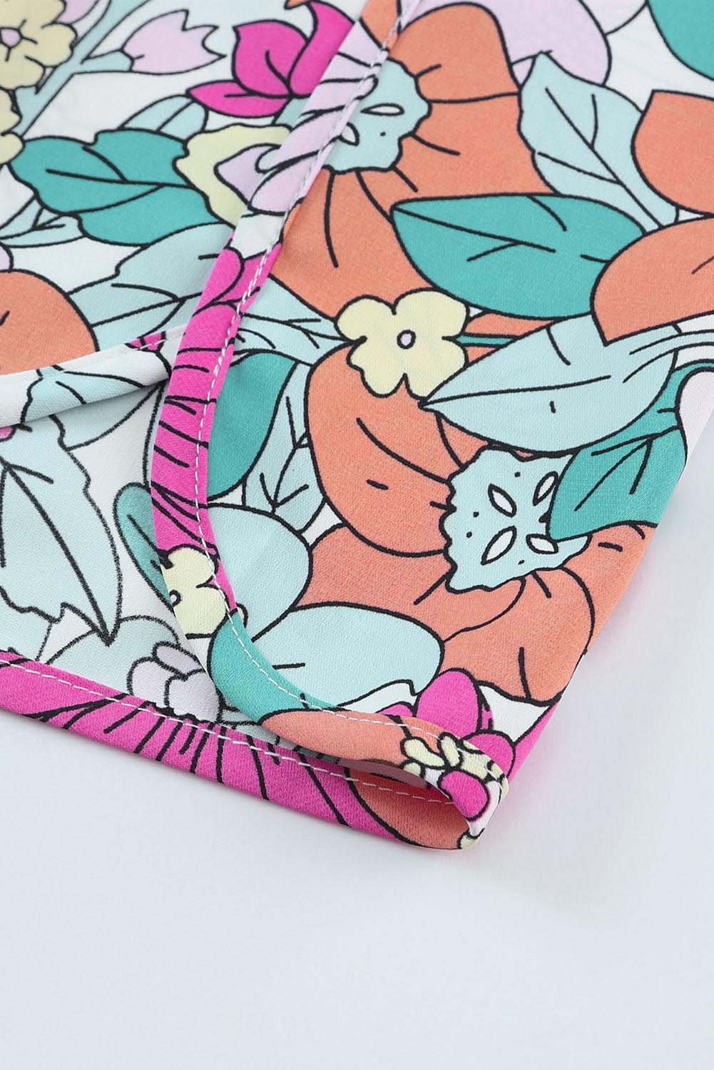 Floral Elastic Waist Shorts Carauana Store