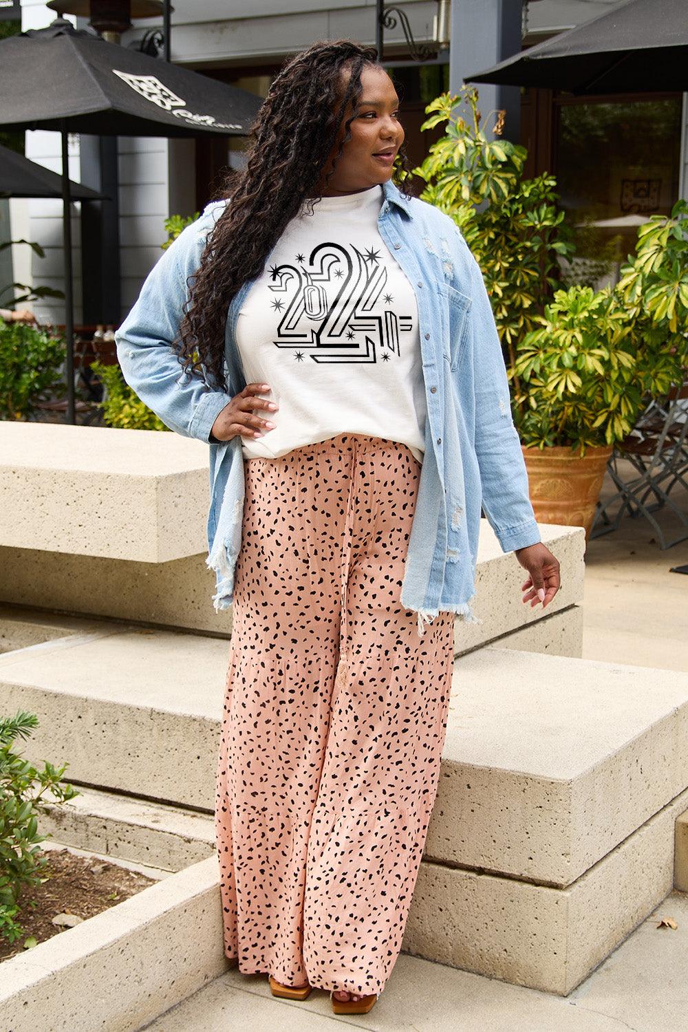 Simply Love Full Size 2024 Round Neck Short Sleeve T-Shirt Carauana Store