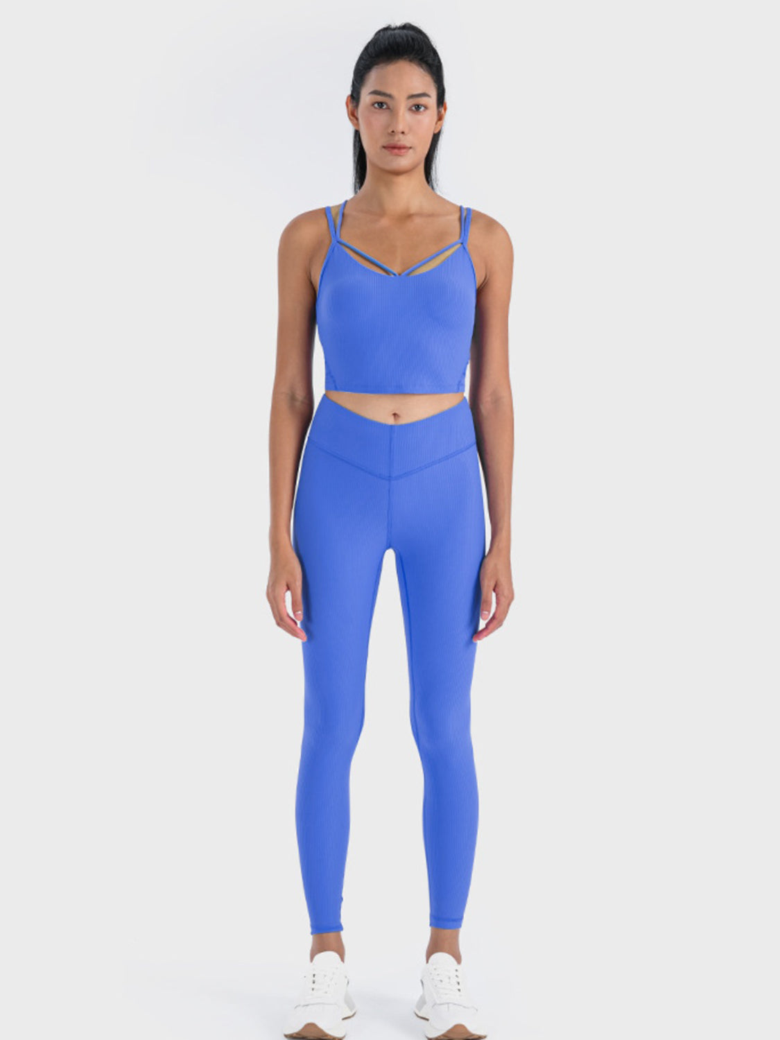 Millennia Double Strap Ribbed Sports Cami Carauana Store