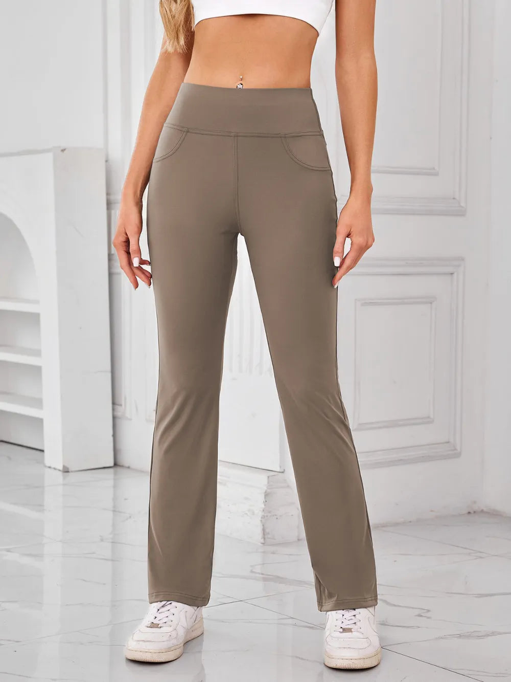 Lovelet High Waist Active Pants with Pockets Carauana Store