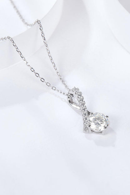 Special Occasion 1 Carat Moissanite Pendant Necklace