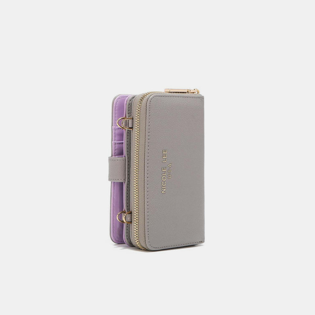 Nicole Lee USA 2 Piece Phone Case Crossbody Wallet 