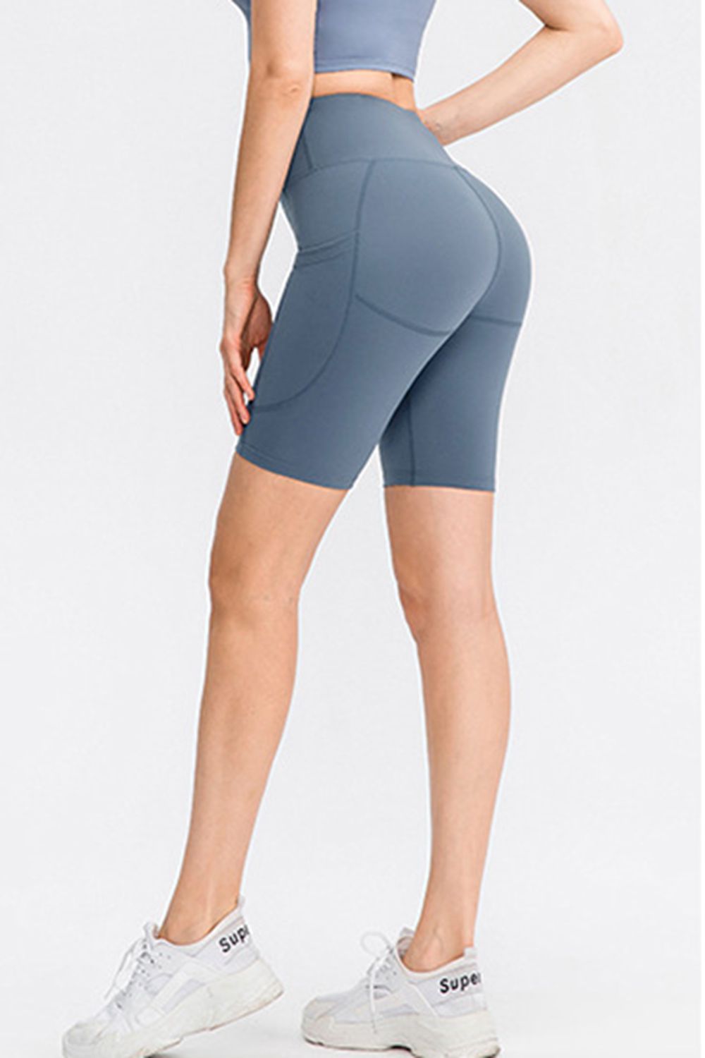Wide Waistband Sports Shorts with Pockets Carauana Store