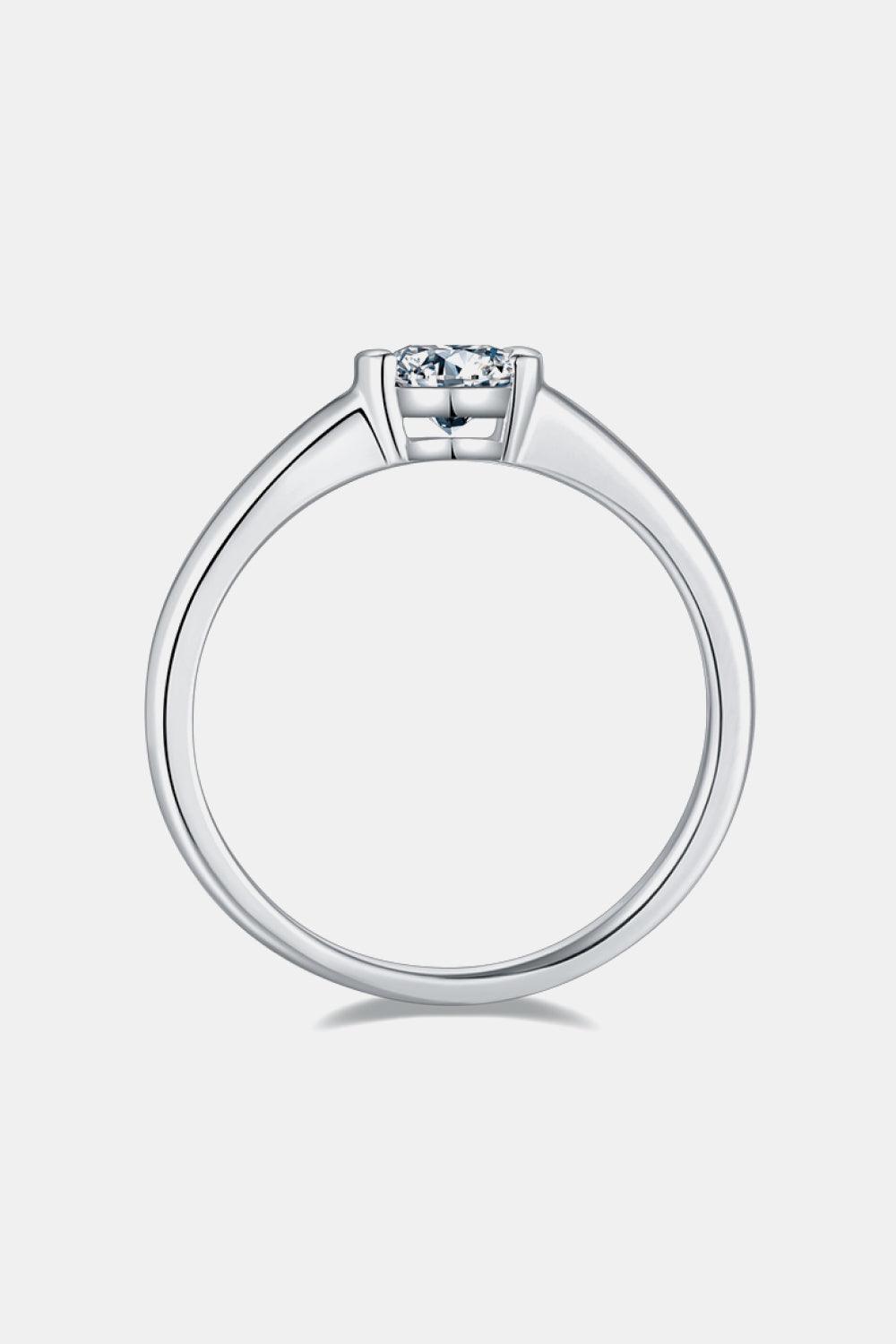 Moissanite 925 Sterling Silver Solitaire Ring