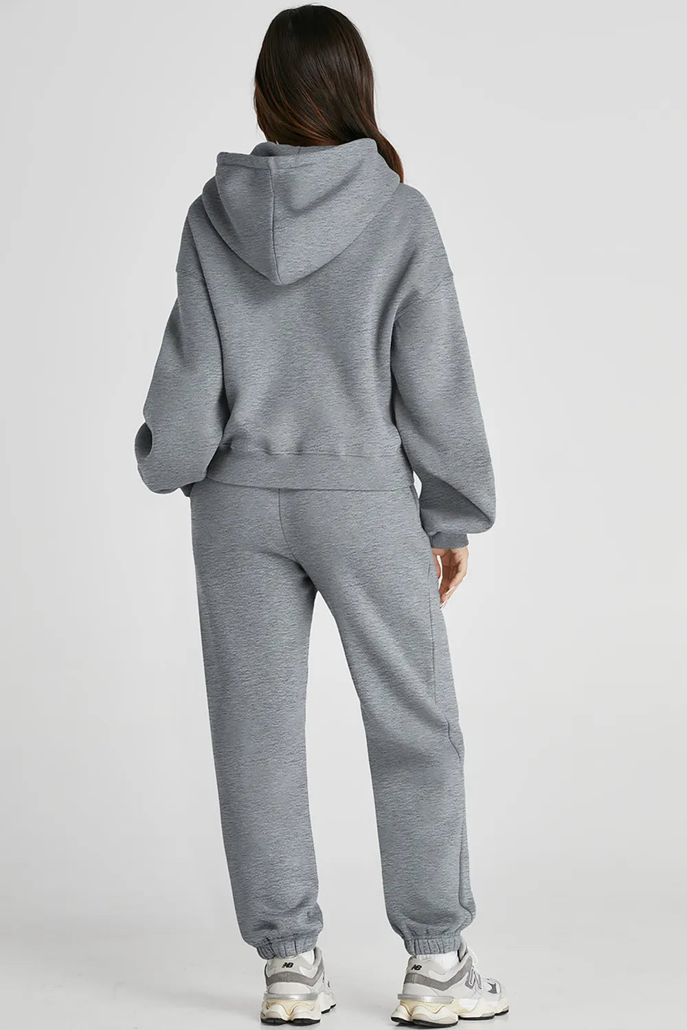 Dropped Shoulder Hooded Top and Pants Active Set Carauana Store